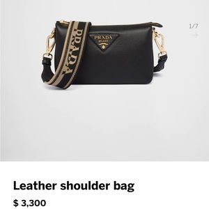 Brand new leather Prada shoulder bag. Never used, not even once!!